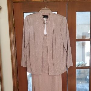 Alex Evenings Rose Shimmery Dress And Jacket Set In 20WP Worn ONCE